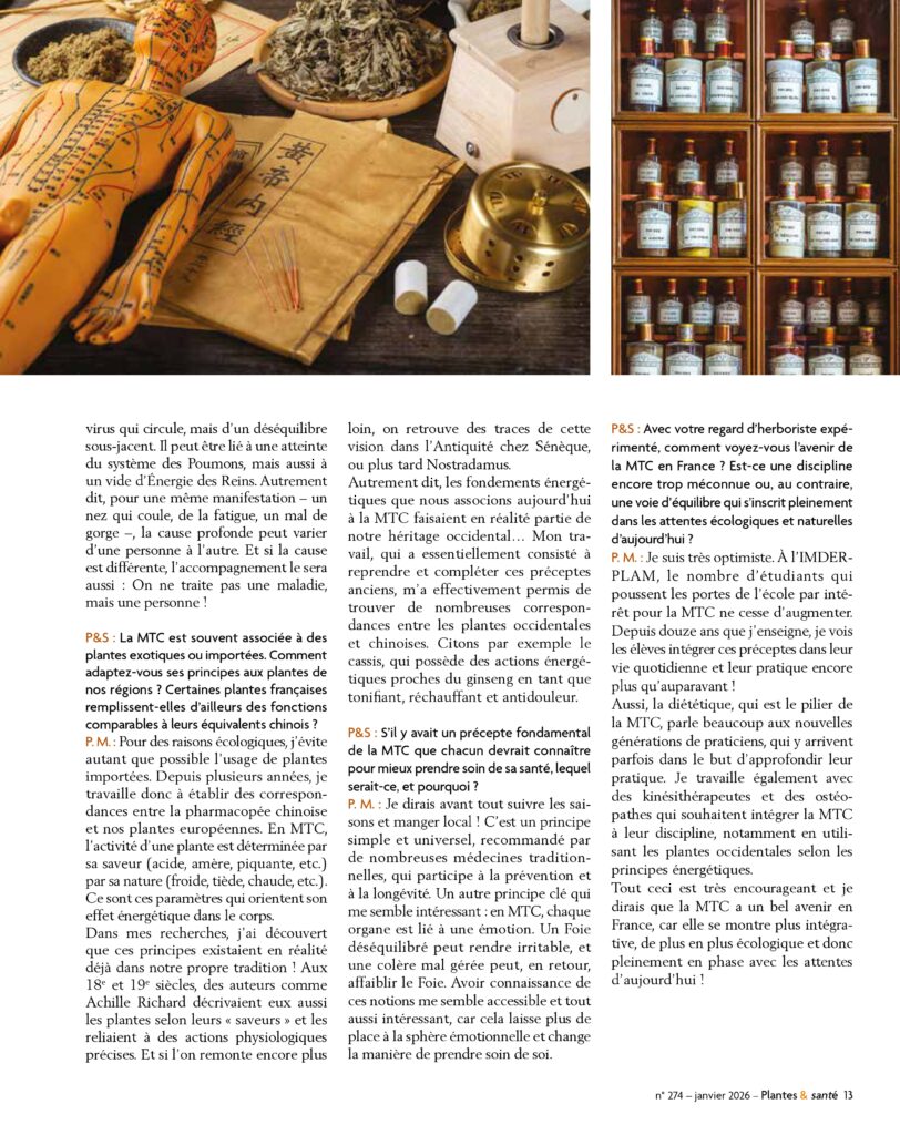 Article sur Pierre Manfredi professeur à IMDERPLAM